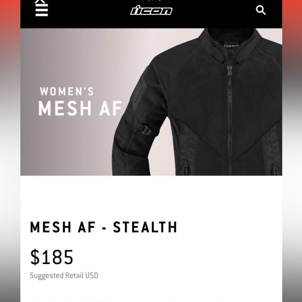 Icon Mesh AF Riding Jacket-Sizel L